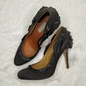 Badgley Mischka Ruffle Heels